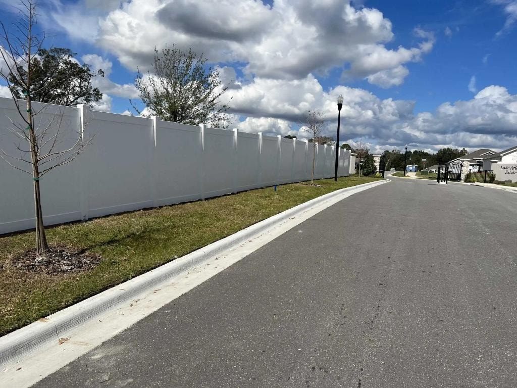 My Fence Company commercial vinyl fence installation