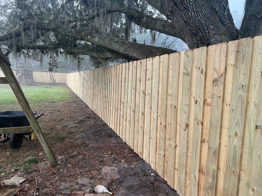 My Fence Company commercial wood fence installation