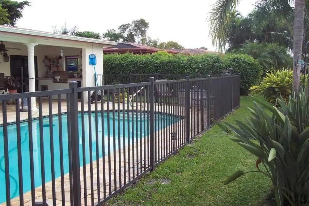 Aluminum pool fence residential swimming pool